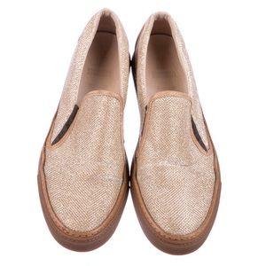 NWT Brunello Cucinelli Glitter Loafer Sneakers